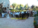 outdoor wedding reception...